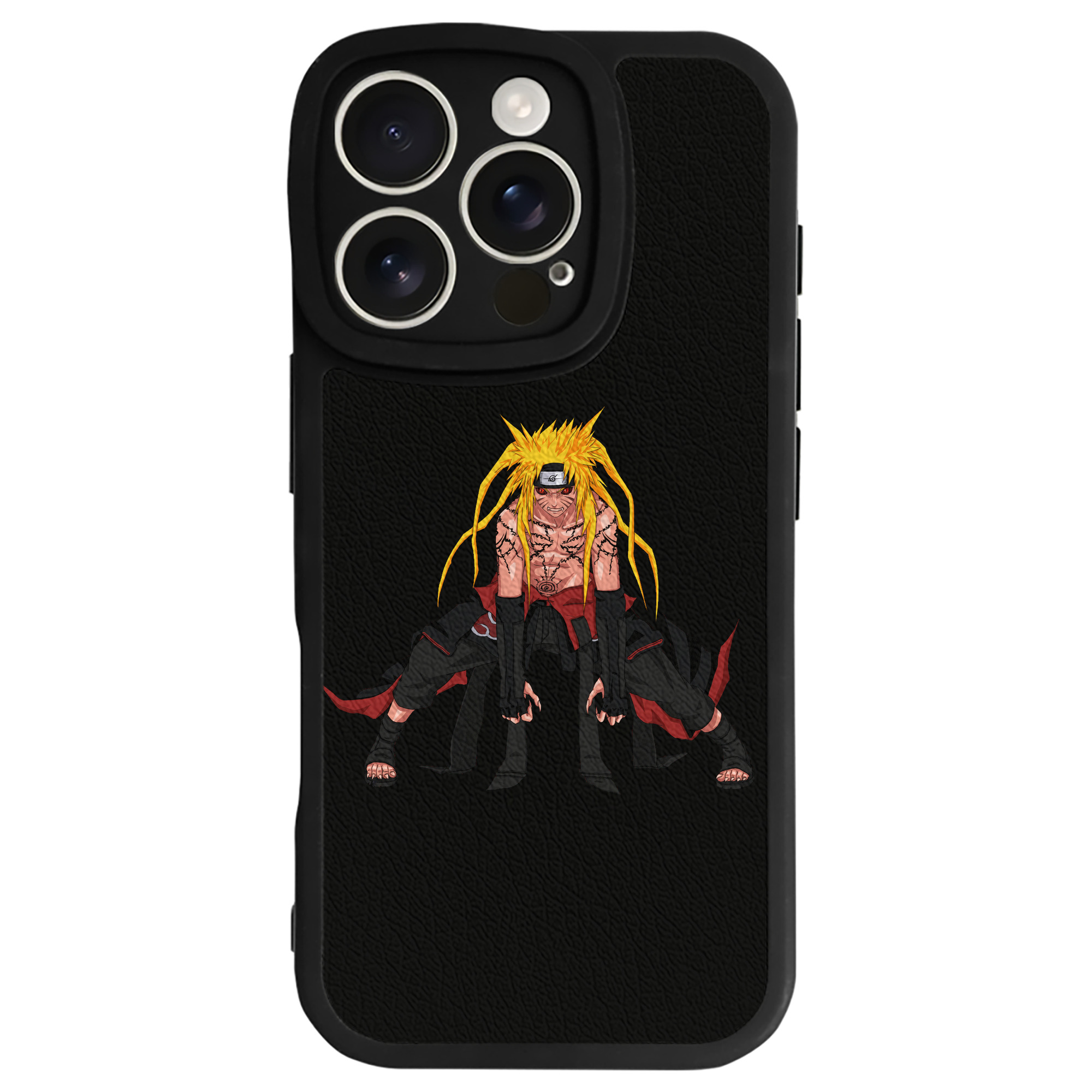 （画像用） NARUTO -ナルト- うずまき ナルト Uzumaki Naruto 【iPhone 16シリーズ対応】シリコンスマホケース（レザー調） 材質：シリコン